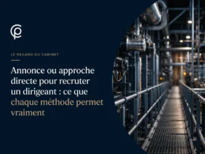 Annonce ou approche directe pour recruter un dirigeant : ce que chaque méthode permet vraiment